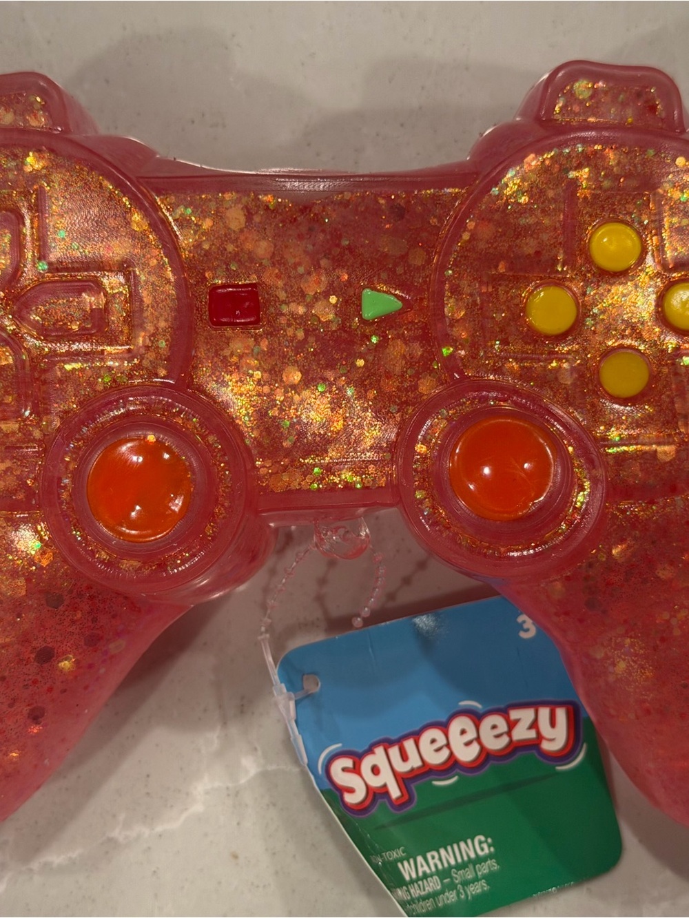Pink Glitter Game Controller Toy